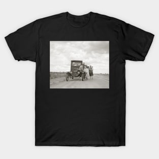 On The Road, 1937. Vintage Photo T-Shirt